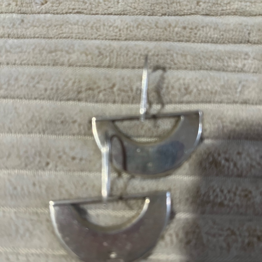 Rare, Solid Sterling Silver Earrings - image 2